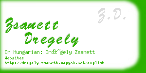 zsanett dregely business card